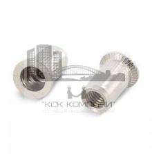 Заклепка М10х21мм Item 1023 A2 нержавеющая с потайным бортиком и насечками, резьбовая