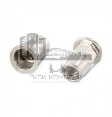 Заклепка М10х22мм Art. 1029 A4 нержавеющая с увеличенным цилиндрическим бортиком, резьбовая, шестигранная