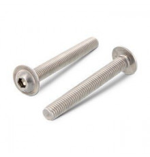 ISO 7380-2 A2 M 12X45/45 Винт нержавеющий с полукруглой головой, фланцем и внутренним шестигранником