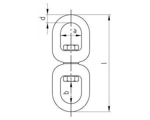 Art. 8254 A4 8 Вертлюг тип "петля-петля" нержавеющий