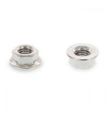 DIN 6923 М8 SW13 A2 Гайка нержавеющая, шестигранная, фланцевая без зазубрин
