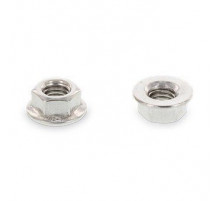 DIN 6923 М12 SW18 A2 Гайка нержавеющая, шестигранная, фланцевая без зазубрин