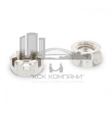 DIN 979 М8 SW13 A4 Гайка нержавеющая шестигранная корончатая