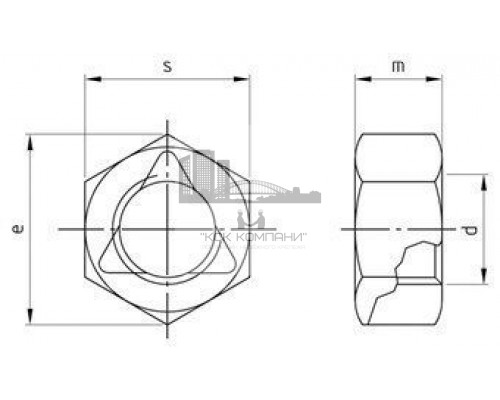 ISO 7042 A2 VM 12 Gleitmo Гайка нержавеющая шестигранная с преобладающим крутящим моментом (all-metal nuts)