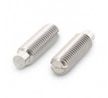 DIN 417 AISI 303 M 3X25 Винт установочный с прямым шлицем и цилиндрическим концом нержавеющий