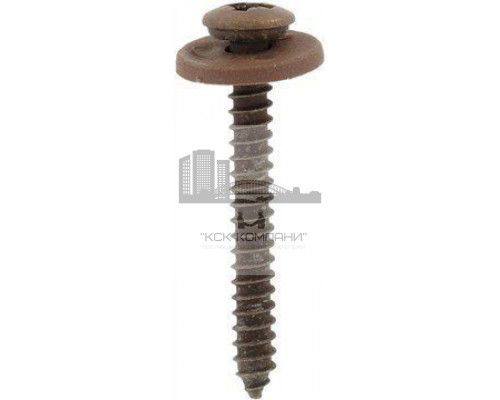 Art. 9066 A2 C 3,9X25 TX15 Саморез коричневый для подоконников c мелкой резьбой, шлиц TX  купить в Москве