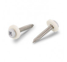 Art. 9066 A2 C 3,9X32 Z Саморез окрашенный RAL 9003 для подоконников c мелкой резьбой, шлиц PZ