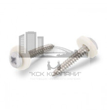 Art. 9066 A2 C 3,9X16 Z Саморез окрашенный RAL 9003 для подоконников c мелкой резьбой, шлиц PZ