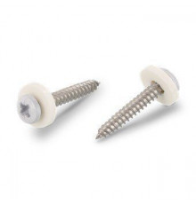 Art. 9066 A2 C 3,9X19 Z Саморез окрашенный RAL 9003 для подоконников c мелкой резьбой, шлиц PZ