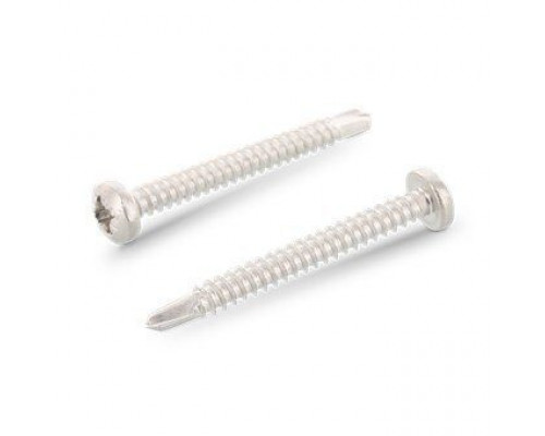 DIN 7504 A2 M 3,9X13 Z Саморез самонарезающий сверлоконечный с полукруглой головой нержавеющий с крестообразным шлицем PZ (Pozidriv), форма М  купить в Москве