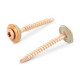 Art. 9387 A2-Cu 4,5X25 TX20 Шуруп по дереву c полупотайной головкой и EPDM-шайбой (15 мм) шлиц TX