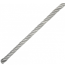 Трос стальной c плетением 1x19 DIN 3053 A4, D5