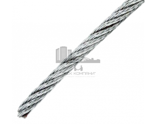 Трос грузоподъемный стальной для растяжки DIN 3060 A4, D12