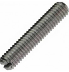 Винт установочный с прямым шлицем и плоским концом DIN 551 A2, M6x20