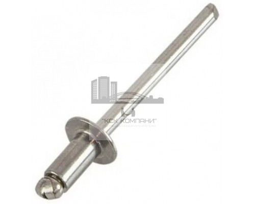 4.8x10 DIN 7337 A2/A2 Заклепка вытяжная A2 со стальным стандартным бортиком