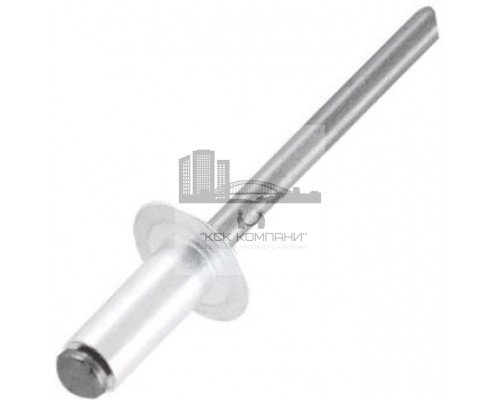 4x10 DIN 7337 Al/St Заклепка вытяжная алюминиевая со стальным стандартным бортиком