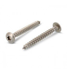 Art. 9083 A2 7X40 TX30 Шуруп самонарезающий с увеличенной низкой полукруглой головой и полной резьбой, шлиц TORX для дерева и дверных петель