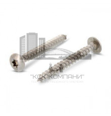 Art. 9083 A4 6X45 TX30 Шуруп самонарезающий с увеличенной низкой полукруглой головой и полной резьбой, шлиц TORX для дерева и дверных петель