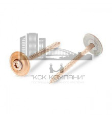 Art. 9288 A2-Cu 4,5X60 TX25 Шуруп по дереву с полупотайной головой с закрепленной EPDM-шайбой (20 мм), шлиц TX