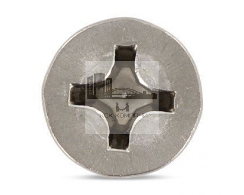 DIN 7982 A2 C 3,5X50 H Винт самонарезающий с потайной головкой с острым концом форма С и крестообразный шлицем PH (Phillips) нержавеющий  купить в Москве