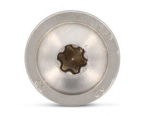 Art. 9250 A4 5,0X100/60 TX25 Шуруп с полукруглой головкой с пресс-шайбой, неполной резьбой и звездообразным шлицем TX (Torx) нержавеющий