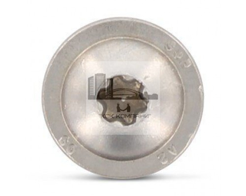 Art. 9250 A4 5,0X35/24 TX25 Шуруп с полукруглой головкой с пресс-шайбой, неполной резьбой и звездообразным шлицем TX (Torx) нержавеющий  купить в Москве