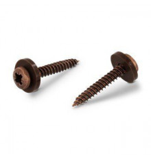 Art. 9066 A2 C 3,9X19 Z Саморез коричневый для подоконников c мелкой резьбой, шлиц PZ