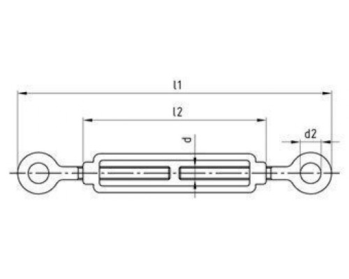Art. 9072 A4 M 20 type A Талреп тип " кольцо-кольцо" нержавеющий