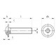ISO 7380-2 A2 M 5X8/8 Винт нержавеющий с полукруглой головой, фланцем и внутренним шестигранником