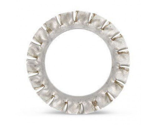 DIN 6798 A2 A 17,0 Шайбы тип A с внешними зубьями стопорные пружинные