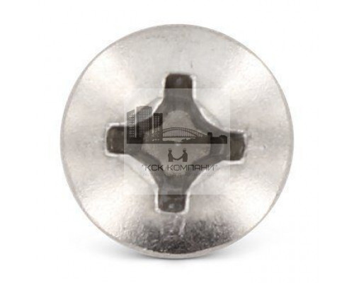 DIN 7981 A2 C 3,9X9,5 H Винт самонарезающий с полукруглой головой с крестообразным шлицем PH (Phillips) нержавеющий, форма С - острый конец  купить в Москве