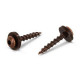 Art. 9066 A2 C 3,9X22 TX15 Саморез коричневый для подоконников c крупной резьбой, шлиц TX