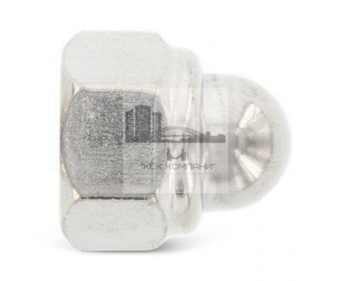DIN 986 М10 SW17 A2 Гайка нержавеющая, колпачковая, шестигранная, самоконтрящаяся
