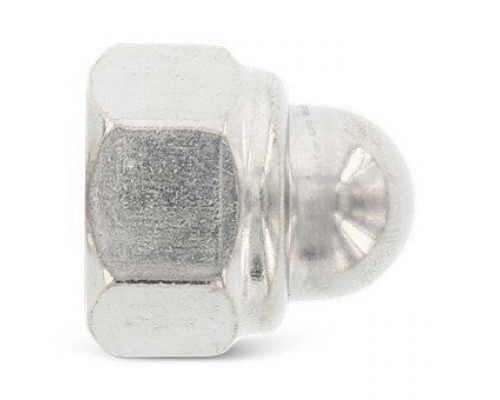 DIN 986 М10 SW17 A2 Гайка нержавеющая, колпачковая, шестигранная, самоконтрящаяся