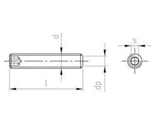 ISO 4026 A4 M 12X35 Винт установочный с шестигранным углублением под ключ и плоским концом нержавеющий ISO 4026 A4 M 12X35 Винт установочный с шестигранным углублением под ключ и плоским концом нержавеющий
