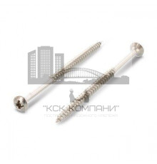 Art. 9049 A2 6,0X110/70 Z Саморез универсальный с полупотайной приподнятой головой и шлицем PZ нержавеющий