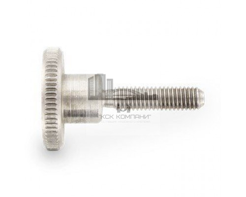 DIN 464 AISI 303 M 5X16 Винт нажимной рифленый высокий нержавеющий с накатанной головкой
