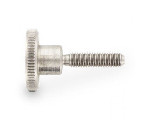 DIN 464 AISI 303 M 4X10 Винт нажимной рифленый высокий нержавеющий с накатанной головкой