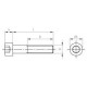 DIN 912 A4-80 M 20X120 Винт с внутренним шестигранником, цилиндрической головой и неполной резьбой нержавеющий