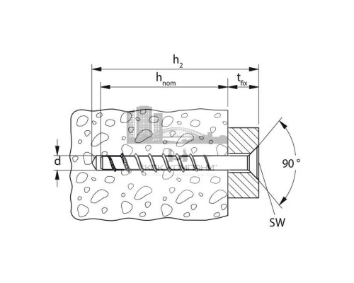 FBS II 10x65 10/-/- SK A4 Высокоэффективный шуруп fischer с потайной головой по бетону для максимально простого монтажа  купить в Москве
