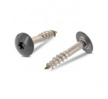 Art. 9086 A2 4,8X38 TX20 - RAL 7012 Саморез с расширенной низкой полукруглой головкой, неполной резьбой и звездообразным шлицем TX