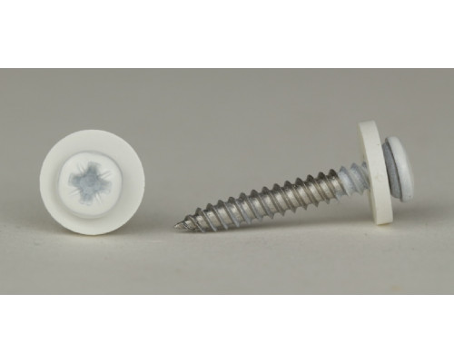 Art. 9066 A2 C 3,9X32 Z Саморез окрашенный RAL 9003 для подоконников c мелкой резьбой, шлиц PZ