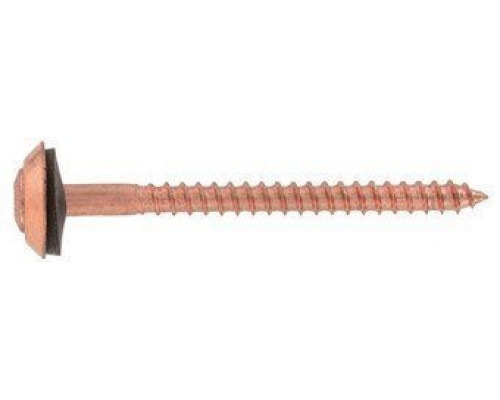 Art. 9067 A2-Cu 4,5X30 Z Шуруп по дереву с полупотайной головой с незакрепленной EPDM-шайбой (15 мм), шлиц PZ Art. 9067 A2-Cu 4,5X30 Z Шуруп по дереву с полупотайной головой с незакрепленной EPDM-шайбой (15 мм), шлиц PZ