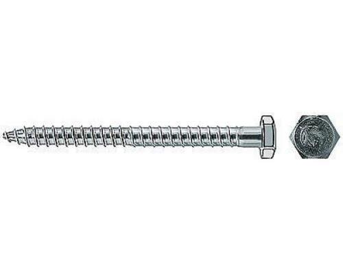 7x85 6-kt. A4 Шуруп fischer по бетону с шестигранной головкой под гаечный ключ для рамных конструкций 7x85 6-kt. A4 Шуруп fischer по бетону с шестигранной головкой под гаечный ключ для рамных конструкций
