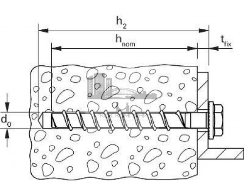 FBS II 12x70 10/-/- US A4 Высокоэффективный шуруп fischer с пресс-шайбой и шестигранной головой по бетону для максимально простого монтажа  купить в Москве
