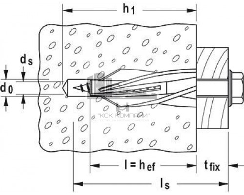 7x85 6-kt. A4 Шуруп fischer по бетону с шестигранной головкой под гаечный ключ для рамных конструкций  купить в Москве