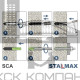 Анкерная шпилька STALMAX SCA A4 с гайкой и шайбой нержавеющая, М10х130 мм