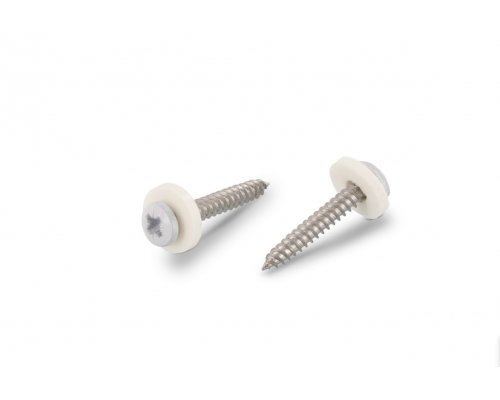 Art. 9066 A2 C 3,9X19 Z Саморез окрашенный RAL 9003 для подоконников c мелкой резьбой, шлиц PZ