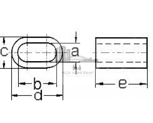 D3 DIN 3093 Зажим-втулка для тросов  купить в Москве