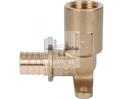 Угольник настенный 0032-002012 (водорозетка) с длинным нарезным патрубком 20-Rp 1/2